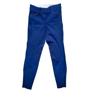 Piper by Smartpak Womens Riding Breeches 28R Royal Blue w/ Belt Loops